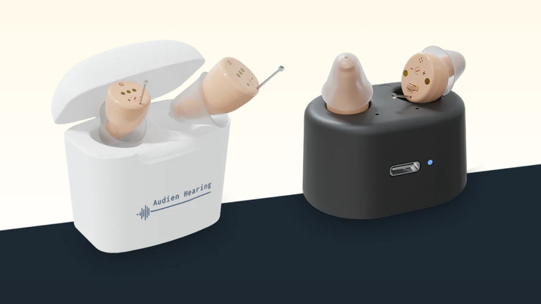 Audien Hearing aids with cases 