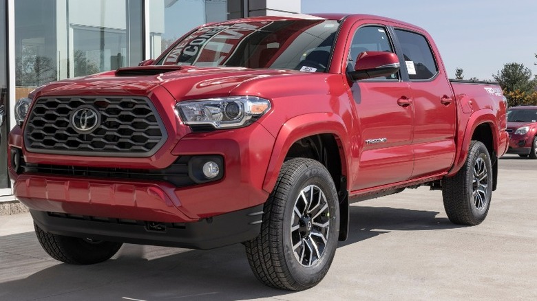 Red Toyota Tacoma