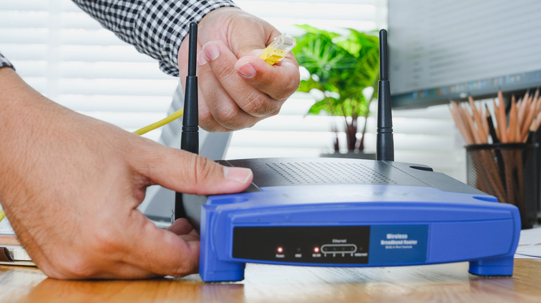 Hooking up Wi-Fi router