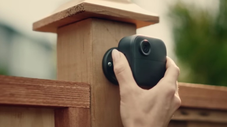 Blink Outdoor camera on fencepost