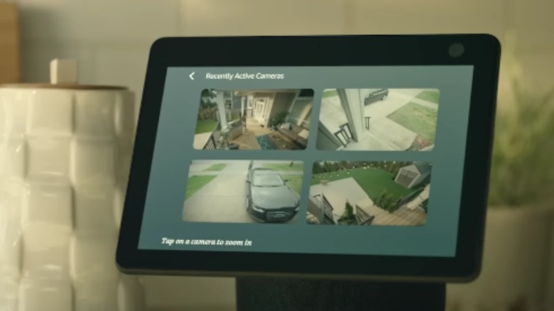 Blink camera feed display from commercial