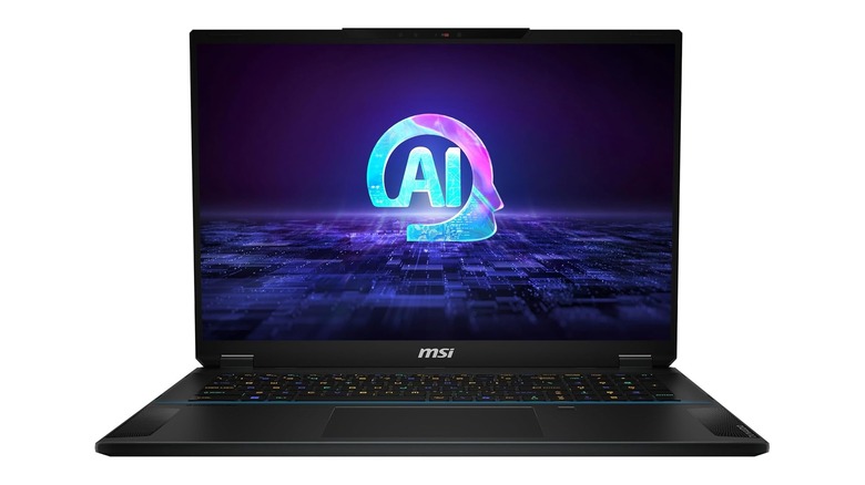 MSI Stealth 18 with AI logo