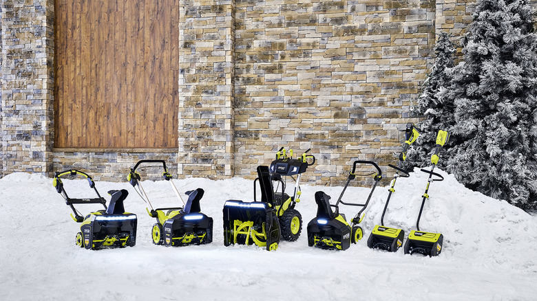 RYOBI power tools for snow