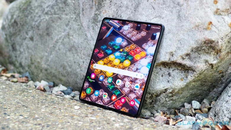 Galaxy Z Fold 3 open