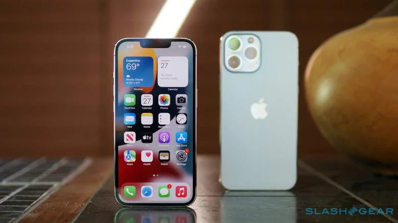 Two iPhone 13 phones