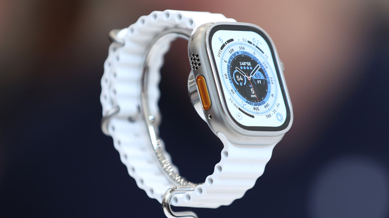 Apple Watch Ultra displayed at launch event