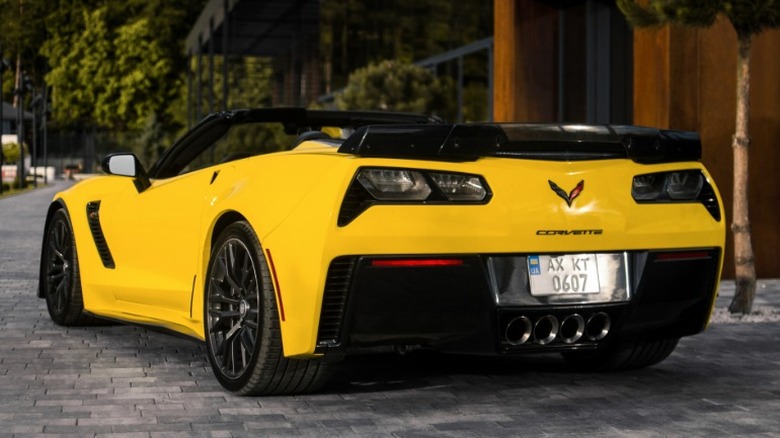 Yellow Chevrolet Corvette Z06