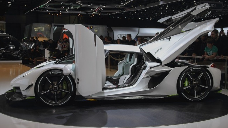 Koenigsegg Jesko with doors open