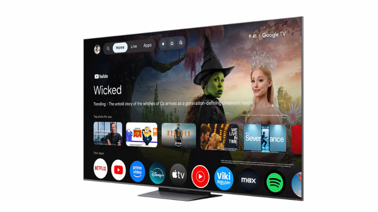 A TCL QM8L TV with Google TV