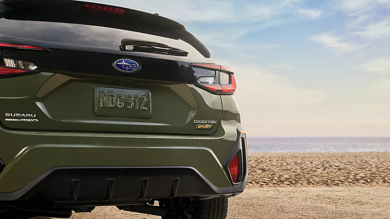 Rear shot of a 2025 Subaru Crosstrek