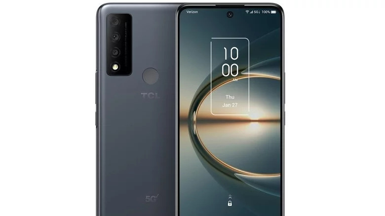 TCL 30 V 5G front and rear view
