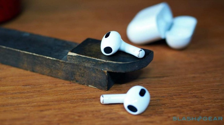 AirPods on desk