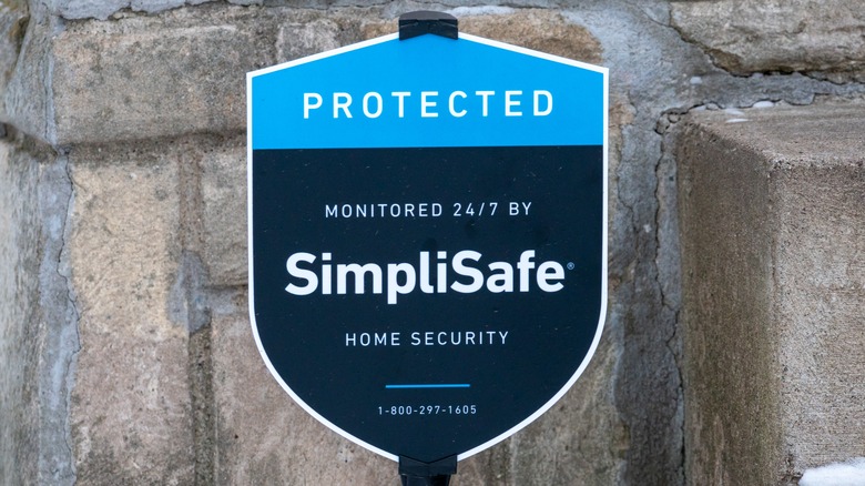 simplisafe yard sign