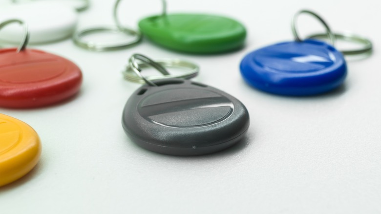 NFC tag keychains