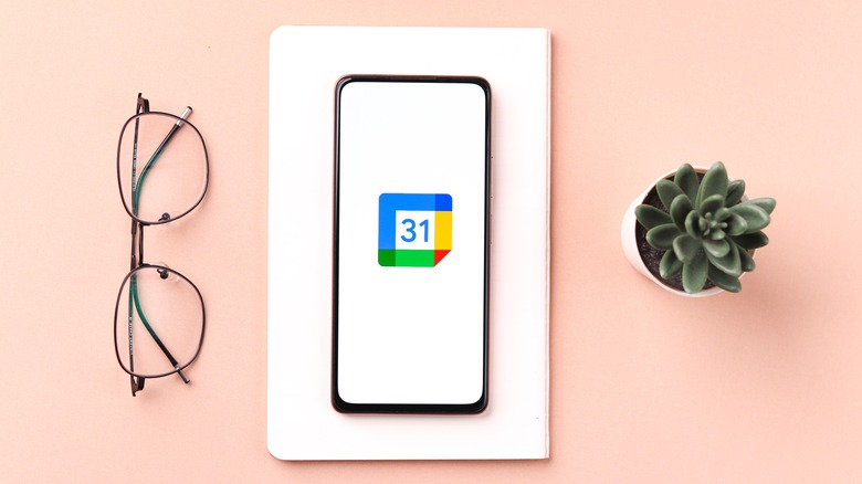google calendar logo on photo