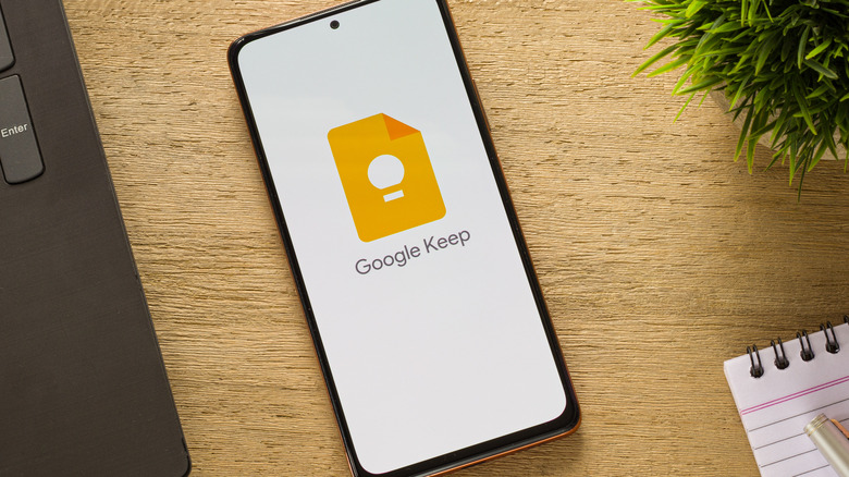 google keep app on phone