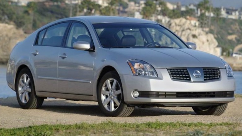 2004 Nissan Maxima on display