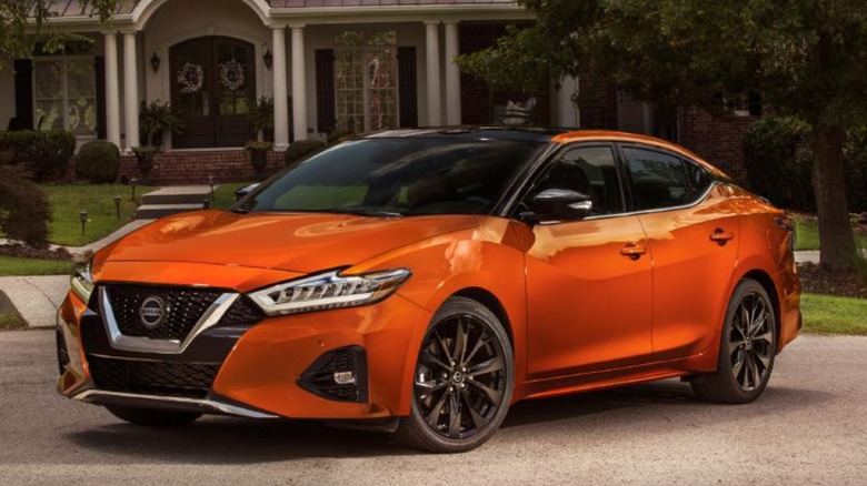 2020 Nissan Maxima on display