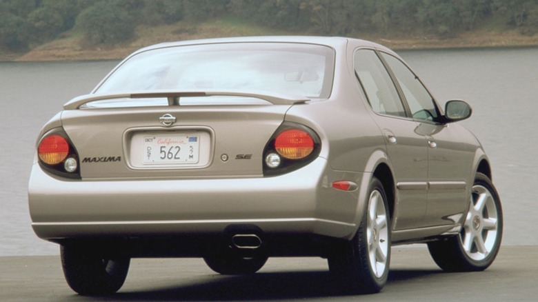 2000 Nissan Maxima on display