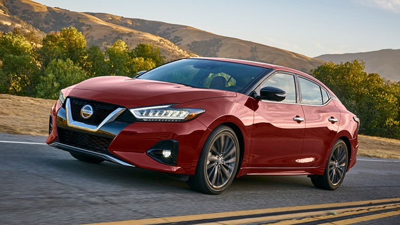 2021 Nissan Maxima on road
