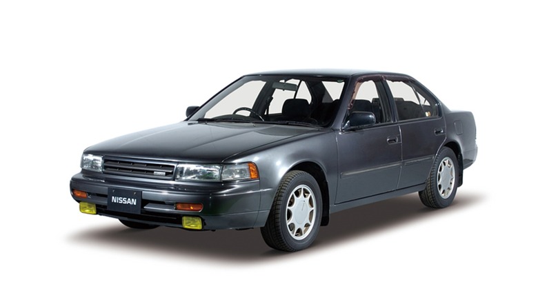 1990 Nissan Maxima on display