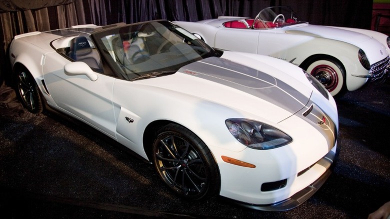 white 2013 Corvette 427 Convertible