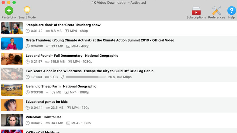 4K Video Downloader user interface
