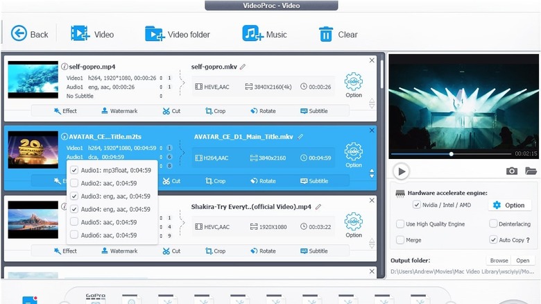 VideoProc Converter user interface