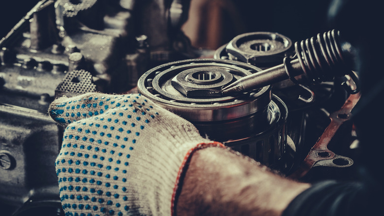 Repairing components of a CVT transmission.
