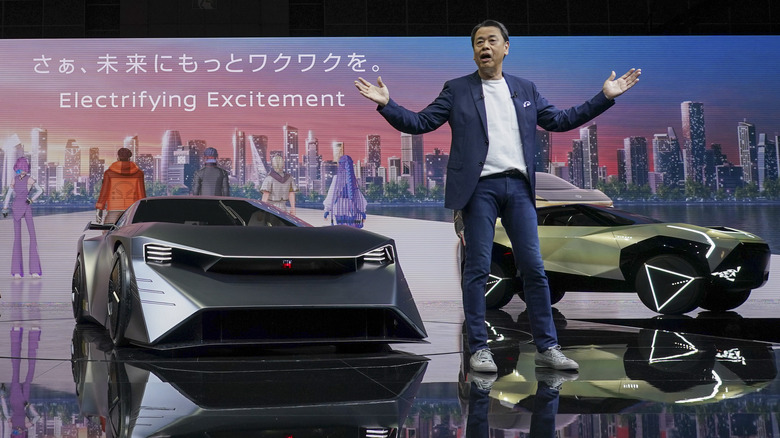 Nissan CEO at Japan Mobility Show 2023