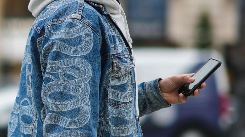 Person using phone