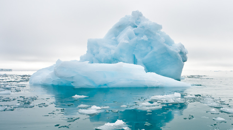 Ice melting in ocean