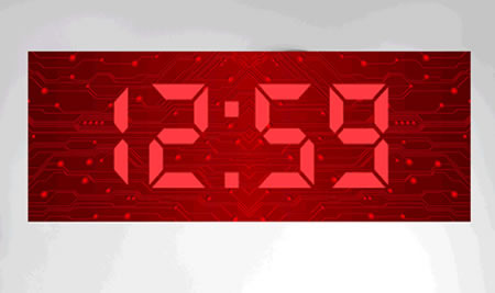 big time digital wall clock