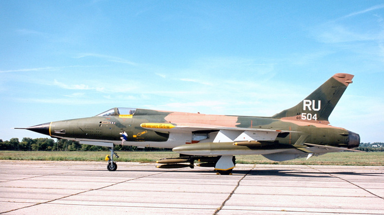 F-105 Thunderchief parked tarmac