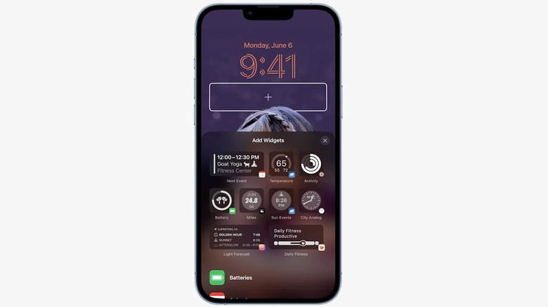 Lock screen widgets iOS 16