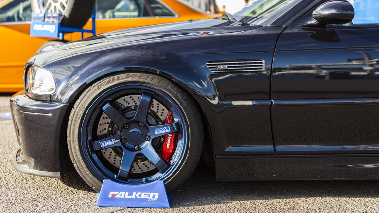 falken tires on a bmw car