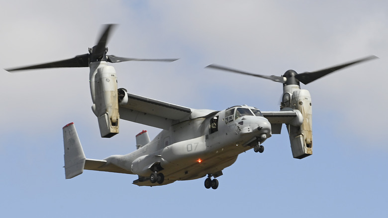 V-22 Osprey in mid flight