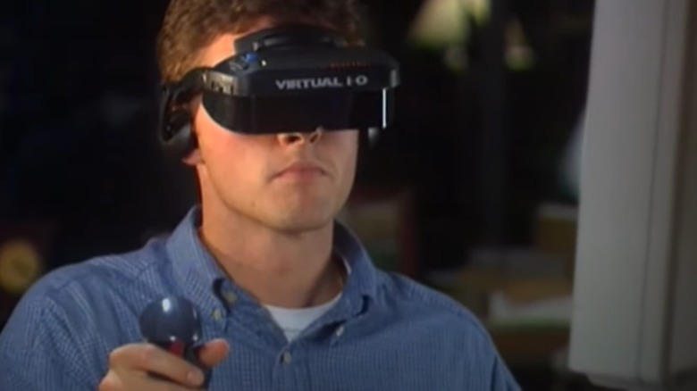 man wearing I-Glasses