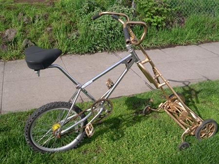 bike mower is hybrid design