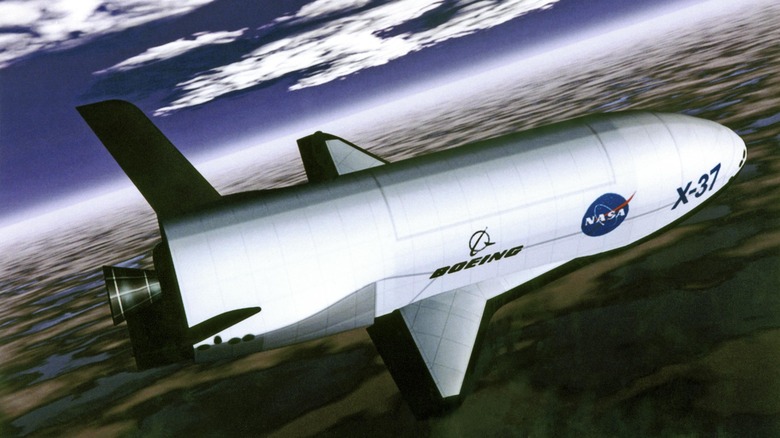 x-37 spaceplane orbital artist conception