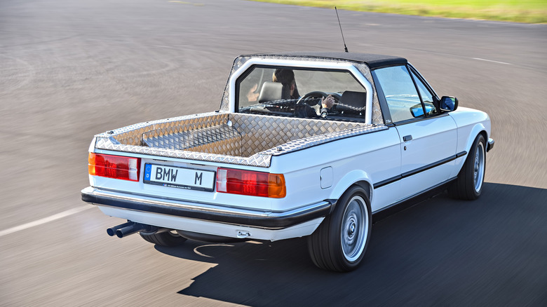 white BMW E30 3 Series Pickup