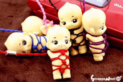 kewpie bondage cell phone strap