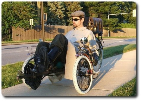 Brass Lion steampunk tricycle