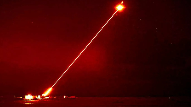 DragonFire Laser hitting target