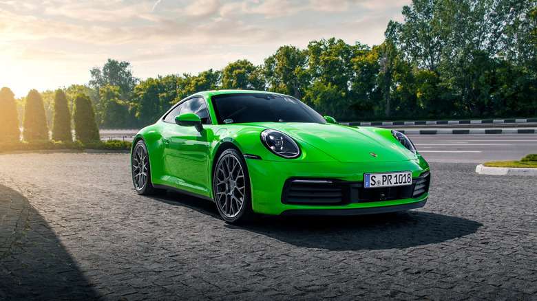 Green Porsche