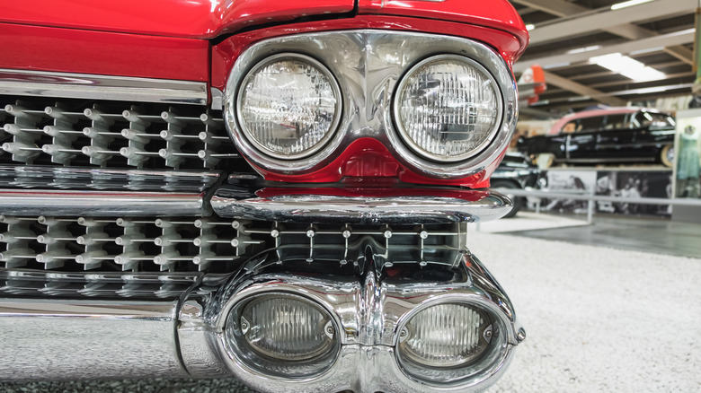 red 1959 Eldorado Biarritz headlights