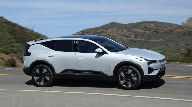 2025 Polestar 3 Long Range Single Motor driving in Malibu