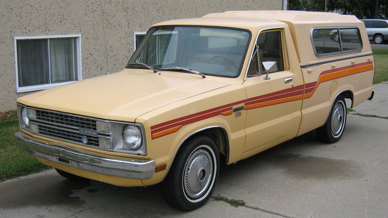 Ford Courier parked driveway