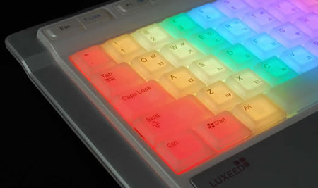 colorful led keyboard from luxeed