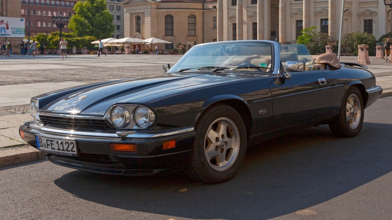 Jaguar XJS parked on street